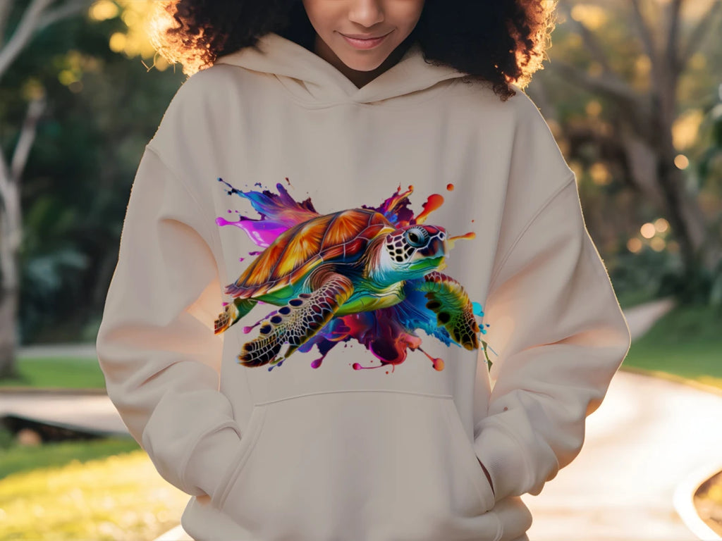 Sea Turtle Splash Hoodie