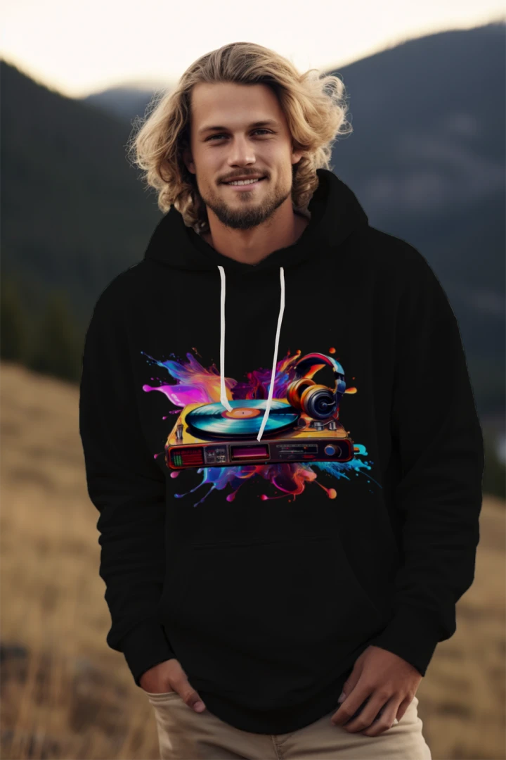 RecordPlayerSplash Hoodie
